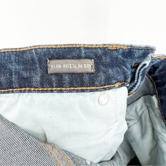 J.Crew Point Sur High Rise Slim Boy Jeans 28 Blue - Picture 7 of 7